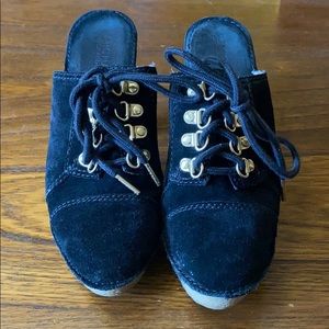 Michael Kors authentic black suede mules